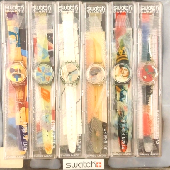Swatch Artpack4 Watch Set with the TICKING BRAIN GK247 by Jo Whaley - Picture 1 of 17